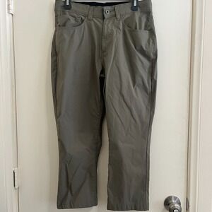 Eddie Bauer Mens Cropped Hiking Pants 32 Waist Nylon Stretch Outdoor Travel Tech